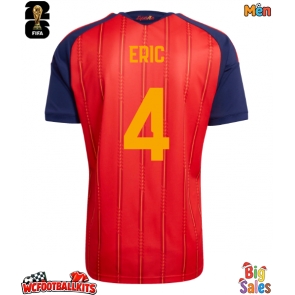 Spain Eric Garcia #4 Replica Home Stadium Shirt World Cup 2026 Short Sleeve